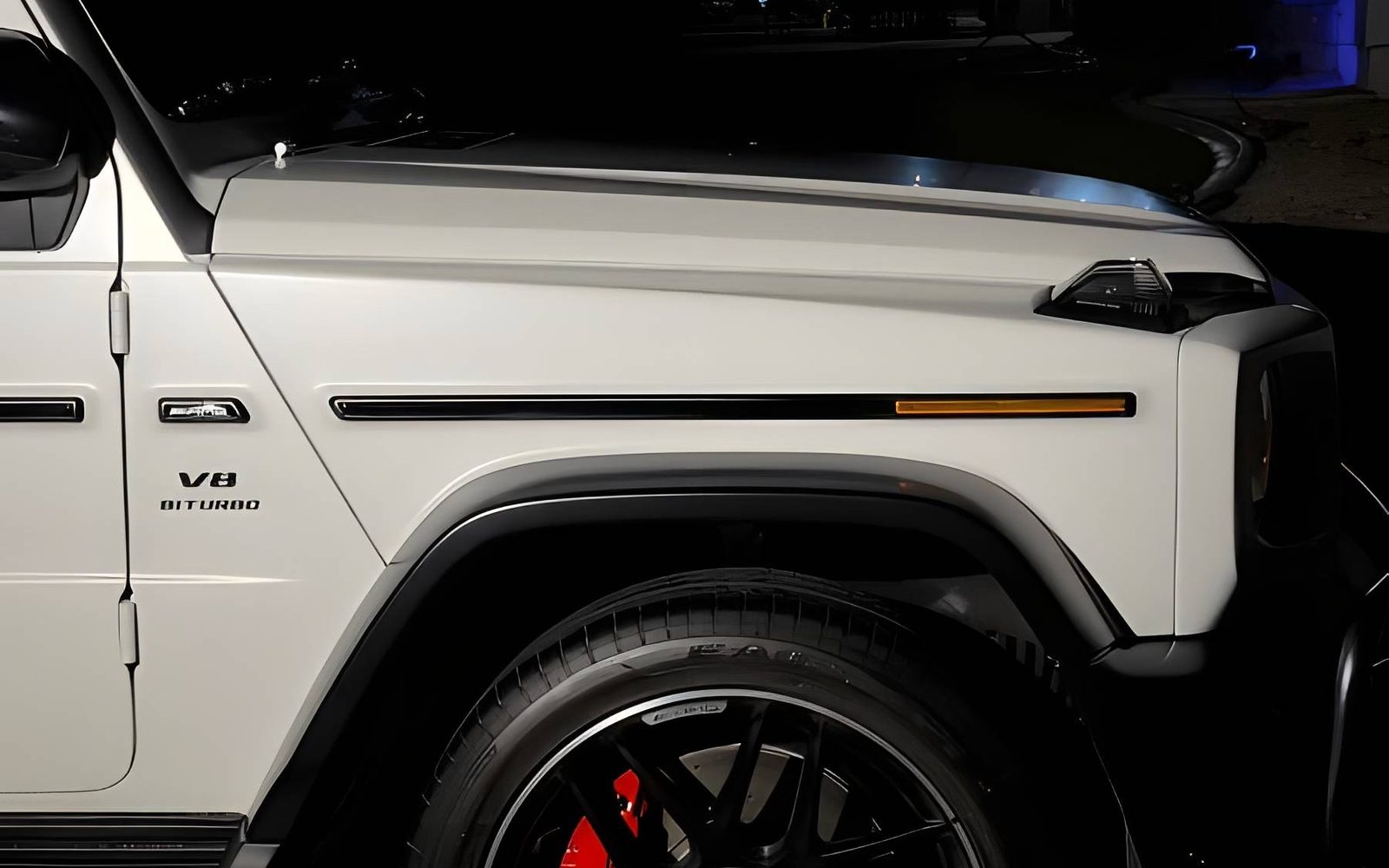 A fender and wheel finished with a ceramic coating